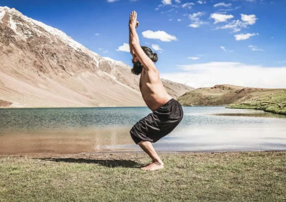 Yoga poses by  yoga Guru Grand Master Akshar