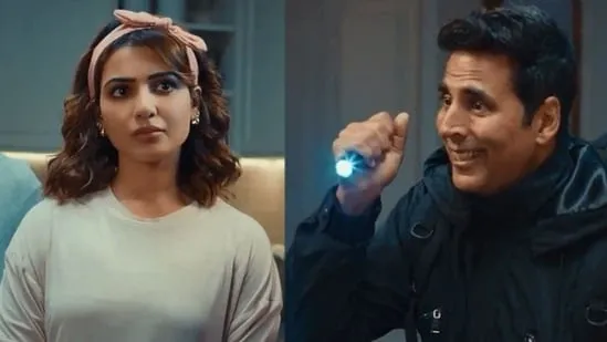 Samantha Ruth Prabhu questions Akshay Kumar’s behaviour as he breaks into her home in new video.