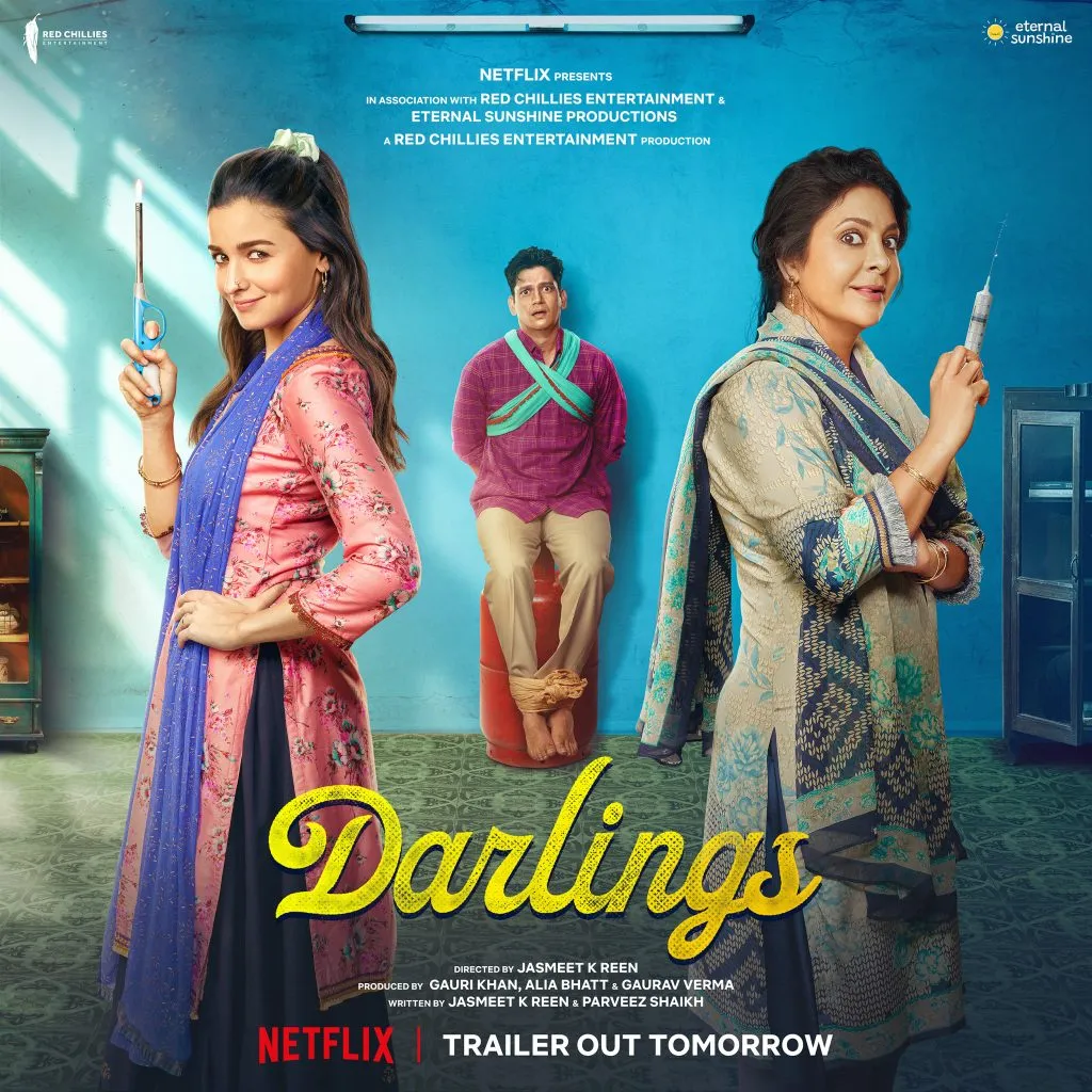 Darlings Starring Alia Bhatt, Vijay Varma and Shefali Shah.